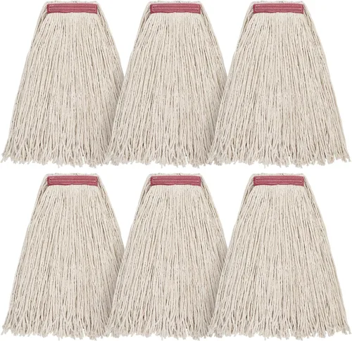 Vista 7 de Matthew Cleaning - Paquete de 3 trapeadores de algodón de 16 onzas, cuerda abierta de algodón, recambios de cuerda resistente, mezcla universal