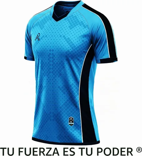 Vista 8 de Arcarius Camiseta Pro de Fútbol para Hombre – Uniforme de Partido o Portero con Absorción de Humedad Azul claro