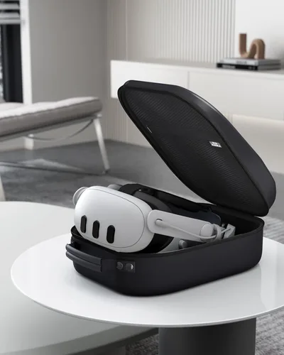 Vista 7 de Aubika for Meta Quest 3 Accessories Set, Battery Strap and Carrying Case, Great Comfort with Counter Balance