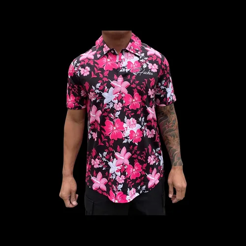 Vista 2 de Hacker Polo de golf divertido con gráfico loco Dri Fit Athletic Fit Golf