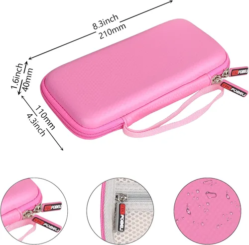 Vista 6 de FBLFOBELI Funda de transporte compatible con calculadora científica CATIGA CS121, impermeable, a prueba de golpes, bolsa de almacenamiento portátil