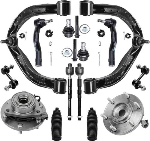 Vista 20 de Detroit Axle - Kit de suspensión delantera 4WD para Nissan Frontier Pathfinder Xterra, 2 cubos de rodamientos de ruedas, 2 brazos de control