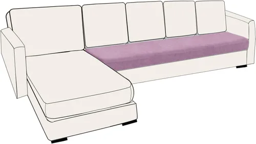 Vista 70 de UNBBRRL Fundas de cojín de asiento para sofá, elásticas, funda de cojín individual para sofá, fundas de cojín para sofá, fundas de héroe protegen