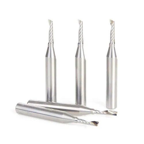 Vista 17 de Amana Tool - 51645 Carburo sólido CNC espiral 'O' sola flauta, corte de plástico 1/2 diámetro x 1