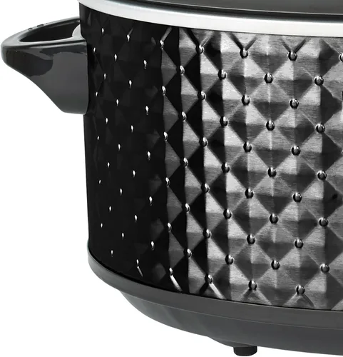 Vista 5 de Brentwood Select Olla de cocción lenta, 7 cuartos de galón, color negro
