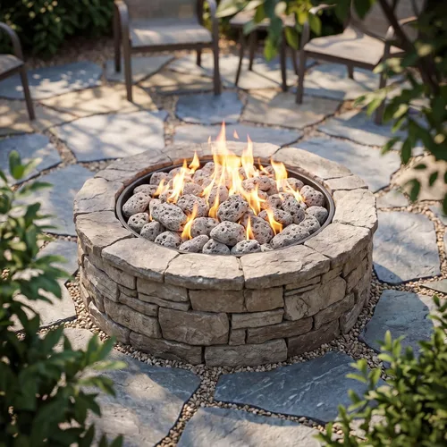 Vista 4 de Stanbroil Rocas de lava natural de 2.0 a 2.8 pulgadas para hoguera, chimenea de 5 libras
