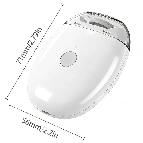 Vista 2 de Molinillo automático de uñas 3 en 1 y cortaúñas, con luz LED y 3 velocidades para recortar silenciosamente 360°, cuidado de uñas suave e indoloro