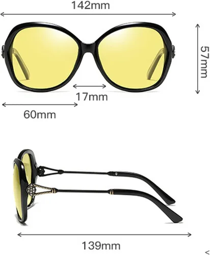 Vista 8 de mincl Fashion Polarized Night Vision Reading Sunglasses for Womens Trendy 2022 Oversize Ride Driving Sun Glasses