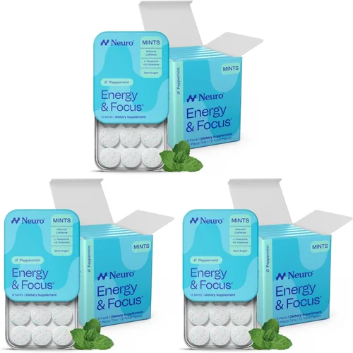Vista 10 de Neuro Energy & Focus Mentas, menta, 72 unidades Peppermint
