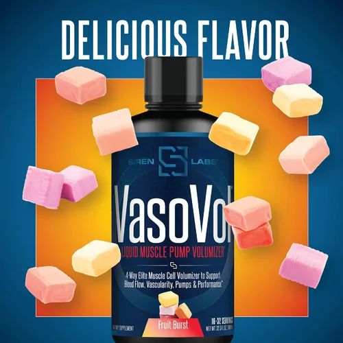 Vista 7 de SIRENLABS Vaso-VOL - Volumizador líquido de bomba muscular con sulfato de agmatina, preentrenamiento para hombres para llevar tus entrenamientos al