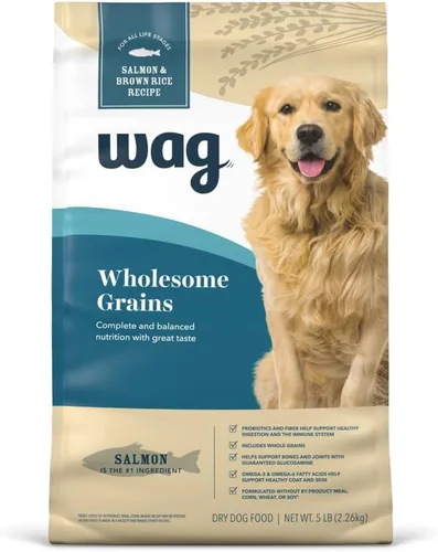 Vista 12 de Marca Amazon - Wag Nutrición Premium para Perros Adultos, Alimento Seco, Apoya la Salud del Estómago y la Piel, Carne de Res y Arroz Integral, Bolsa