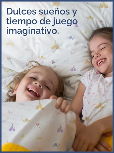 Vista 7 de Sábanas de princesa tamaño Twin para niños, juego de sábanas de princesa de 3 piezas para niños, ropa de cama con temática de castillo, ultrasuave