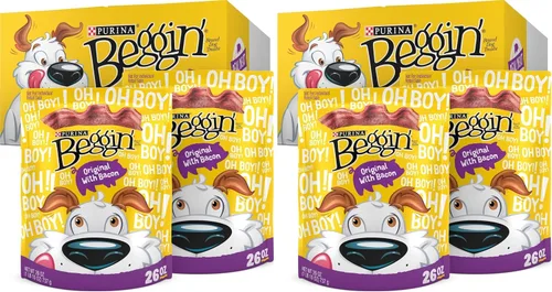 Vista 9 de Purina Beggin' Strips Golosinas para Perros, Original con Sabor a Tocino - (Paquete de 2) Bolsas de 26 oz