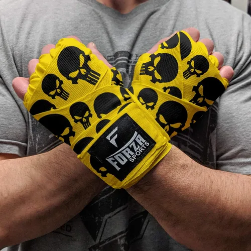 Vista 9 de Forza Sports Vendas de boxeo y MMA estilo mexicano de 180" Concientización sobre el autismo Azul