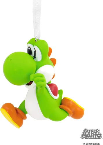 Vista 6 de Hallmark Nintendo Super Mario Yoshi - Adorno navideño de resina