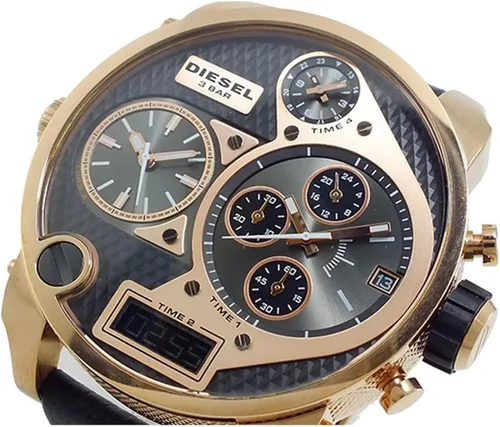 Vista 2 de Diesel DZ7261 Mr. Daddy Reloj analógico de cuarzo negro para hombre