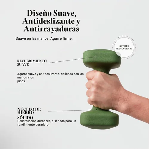 Vista 2 de WeGym Square Dumbbells for Home Gym, Hand Weights for Strength Training