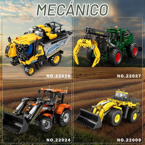 Vista 7 de Reobrix Uva Cosechadora RC Tractor Building Set Ciudad Construcción