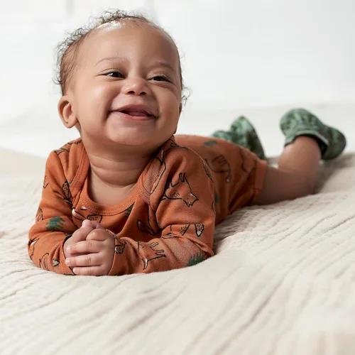 Vista 4 de Gerber Paquete de 6 mamelucos de manga larga para bebé niño