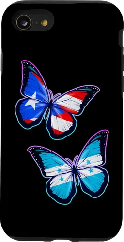 Vista 18 de Honduras Puerto Rico bicultural Roots. Butterfly Version Case for iPhone 17