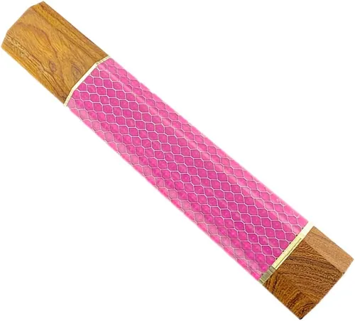 Vista 9 de Mango de cuchillo de resina de panal de abeja, mango octogonal de madera estilo japonés, material para hacer cuchillos, herramienta de bricolaje