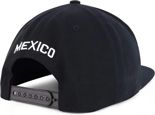 Vista 3 de Hecho en México Eagle 3D Gorra plana bordada a presión
