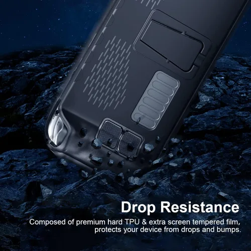 Vista 5 de Funda protectora con soporte para cubierta de vapor, cubierta protectora de cubierta de vapor con base de soporte, accesorios de protección completa