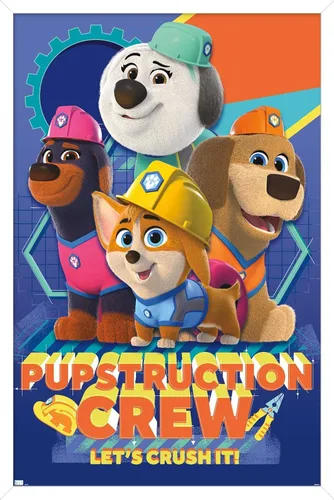 Vista 13 de Disney Pupstruction - Póster de pared de grupo, 34 pulgadas de largo x 22.4 pulgadas de ancho, versión enmarcada de caoba