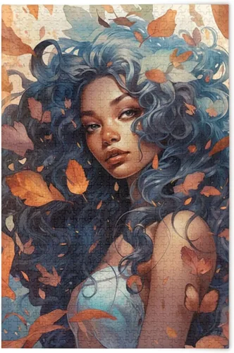 Vista 21 de Rompecabezas de 1000 piezas para adultos American African Black Girl Wood Puzzles Educativo Cerebro 21216876 Chica negra africana americana 21216876