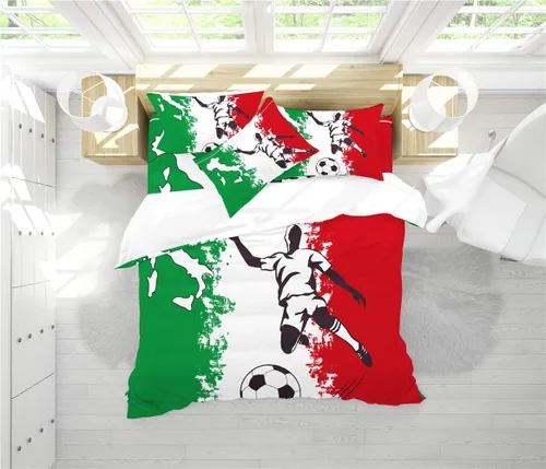 Vista 6 de REALIN Juego de funda de edredón con diseño de Hawthorn 3D, ropa de cama con diseño de bosque japonés, montaña, río, 2/3/4 piezas