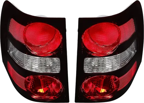 Vista 7 de HECASA Luces traseras compatibles con Ford Explorer 2006-2010, de repuesto para 6L2Z13405CA FO2818140 6L2Z13404CA FO2819140 luces traseras halógenas