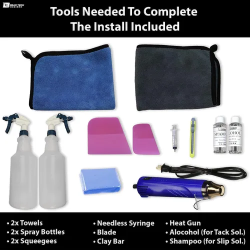 Vista 3 de BOGAR TECH DESIGNS Funda para kit de película PPF para parachoques delantero Honda HR-V 2023+, sujetador transparente