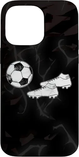 Vista 21 de iPhone 16 Balón de fútbol y zapatos Cool Football Sport Jugadores Equipo Caja de regalo