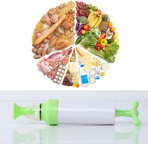 Vista 8 de Bolsa de vacío manual Succión Sello de alimentos Bolsa de almacenamiento Herramienta de compresión Bolsa de vacío Aire de succión