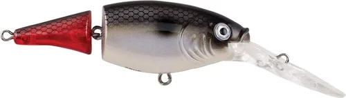 Vista 19 de Berkley Flicker Shad Jointed Fishing Hard Bait Negro plateado