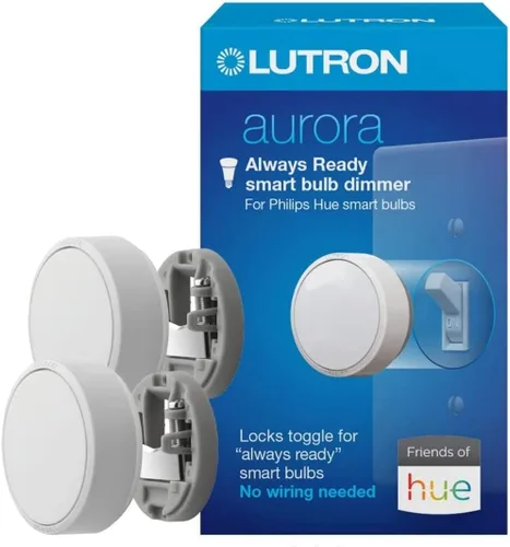 Vista 10 de Lutron Aurora - Interruptor de atenuación de bombilla inteligente para interruptores de paleta para bombillas inteligentes Philips Hue