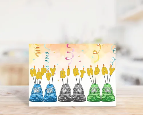 Vista 3 de Happy Birthday Runner Tarjeta para un corredor Feliz carrera