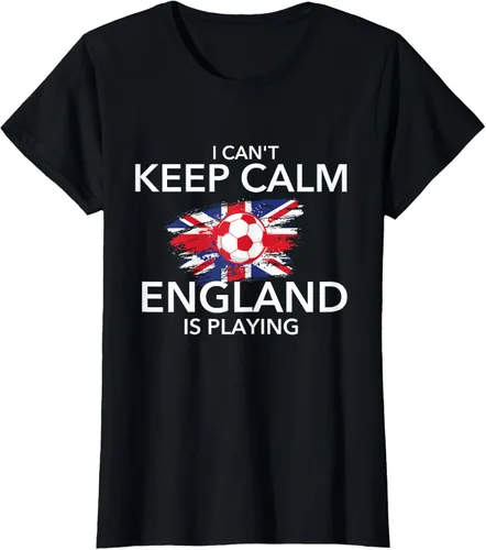 Vista 46 de I Can't Keep Calm England Is Playing - Camiseta para amantes del fútbol, Negro