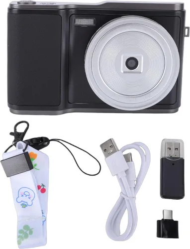 Vista 9 de PUSOKEI 4K Digital Camera for Photography, 48MP Vlogging Camera with 3" 180 Flip Screen, 18X Digital Zoom, Auto Focus, Anti Shake, Filter, Compact