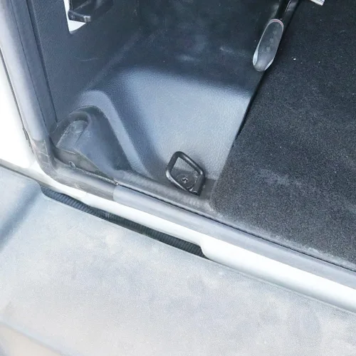 Vista 2 de Juego de 8 anillos en D de amarre, color negro, compatible con Jeep Wrangler para maletero y cubierta de red de carga