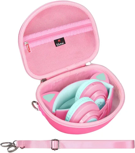 Vista 13 de Mchoi Funda rígida adecuada para Riwbox CT-7 Rosa/para Jack CT-7S Cat Green 3.5mm/para iClever IC-HS01 Bluetooth Auriculares inalámbricos sobre