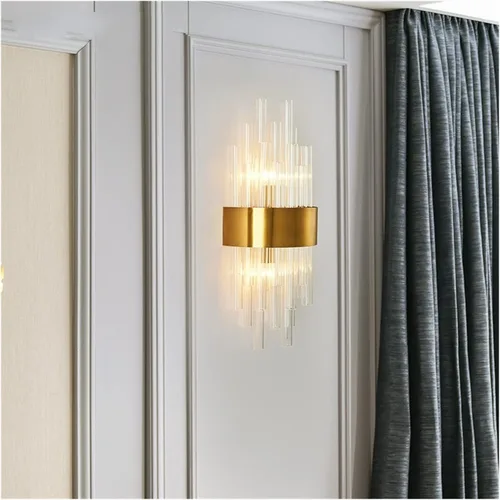 Vista 5 de Lamp for Wall, Wall lamp Wall Lamps Modern Sconce Wall Indoor Fixture Stairway LED Crystal Living Room Lamp Bedroom Industrial Retro Gold Lampara