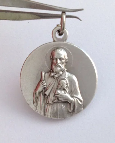 Vista 3 de Medalla de Saint Jude Thaddeus la Apostle con cuerda CordLas Medallas De La Patron Saints
