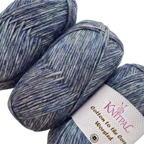 Vista 16 de Hilo de estambre de algodón puro para crochet de Cotton to The Core, paquete de 3 (598,6 metros / 300 g), patrones gratis, apto para principiantes