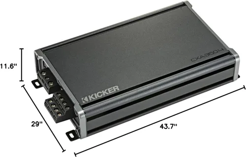 Vista 6 de Compatible con Daewoo Leganza 1999-2002 Harmony Audio Bundle de repuesto de altavoces de fábrica (2) R65 y CXA360.4 Amp
