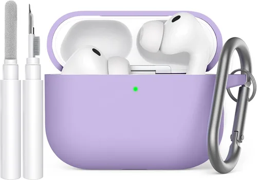 Vista 28 de AhaStyle Funda Protectora de Silicona Mejorada [LED Frontal Visible] Compatible con Apple AirPods 2 y 1 (Negro)