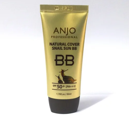 Vista 3 de [ANJO] Crema BB de caracol de cubierta natural SPF 50+PA +++ 1.7 fl oz X 1EA / Base de maquillaje/Mucus de caracol/Cosméticos coreanos
