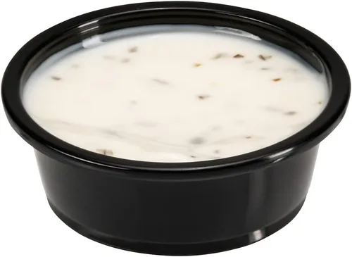Vista 13 de Restaurantware RW Base - Tazas de salsa de 0.8 onzas, 2000 tazas de condimento aptas para microondas, resistentes a las grietas, desechables de Negro