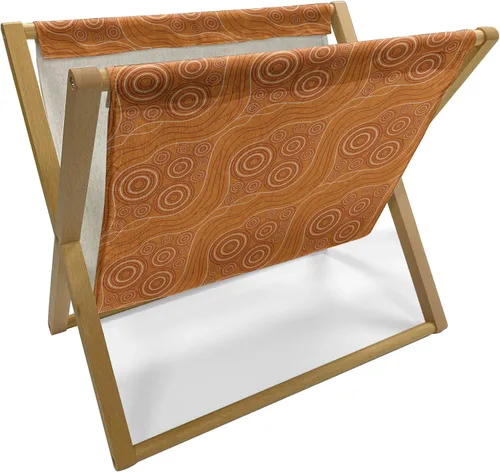 Vista 13 de Lunarable Soporte para revistas y libros de los años 90, silueta de reproductor de música, tecnología de sonido de micrófono estéreo Rock Boombox