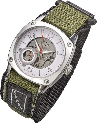 Vista 2 de ALPINE - Correa de reloj deportiva acolchada de tela de nailon ajustable Correa de reloj de repuesto de nailon impermeable y de secado rápido